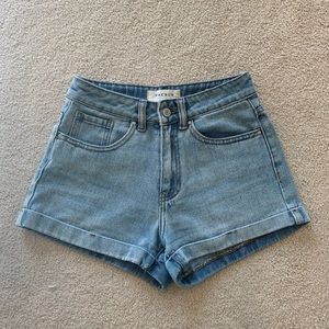 PacSun denim mom shorts